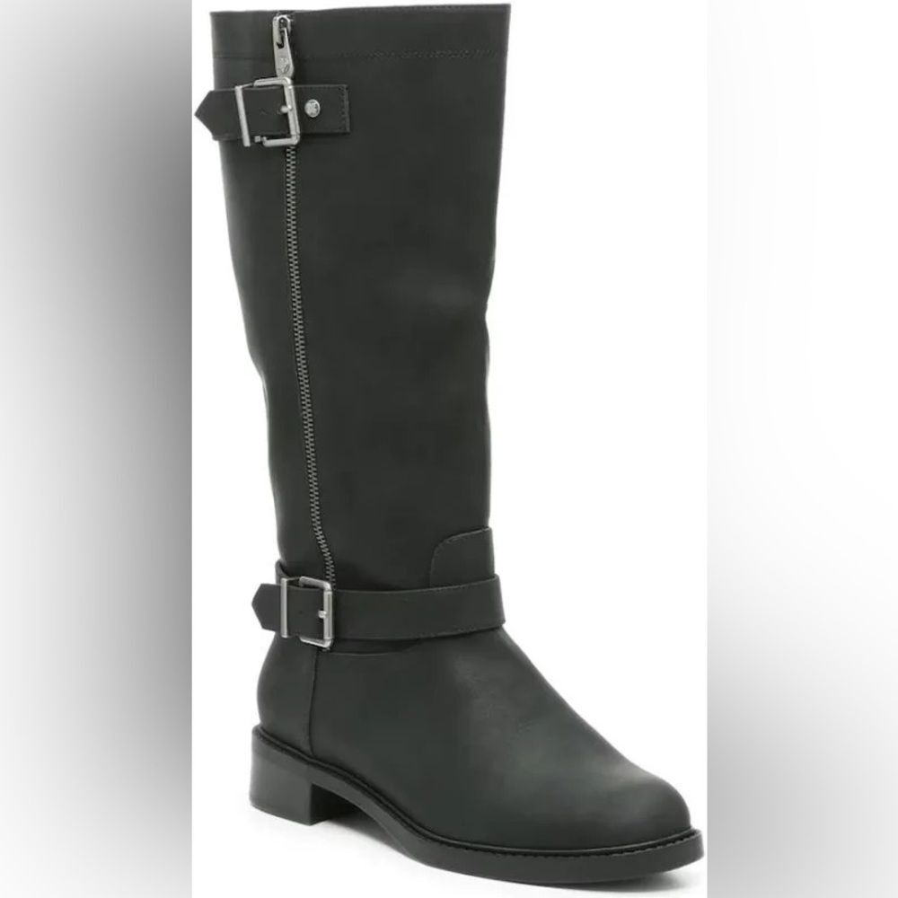 Kelly & Katie Wide Width Shyn Riding Boots Sz 7 Moto Goth Rockabilly Biker